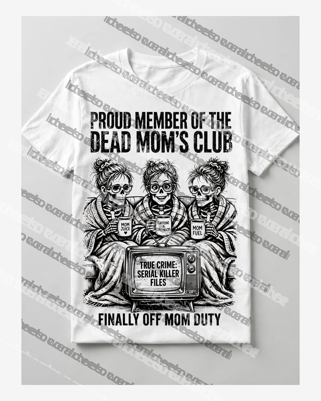 Mom Skeleton Trio - White