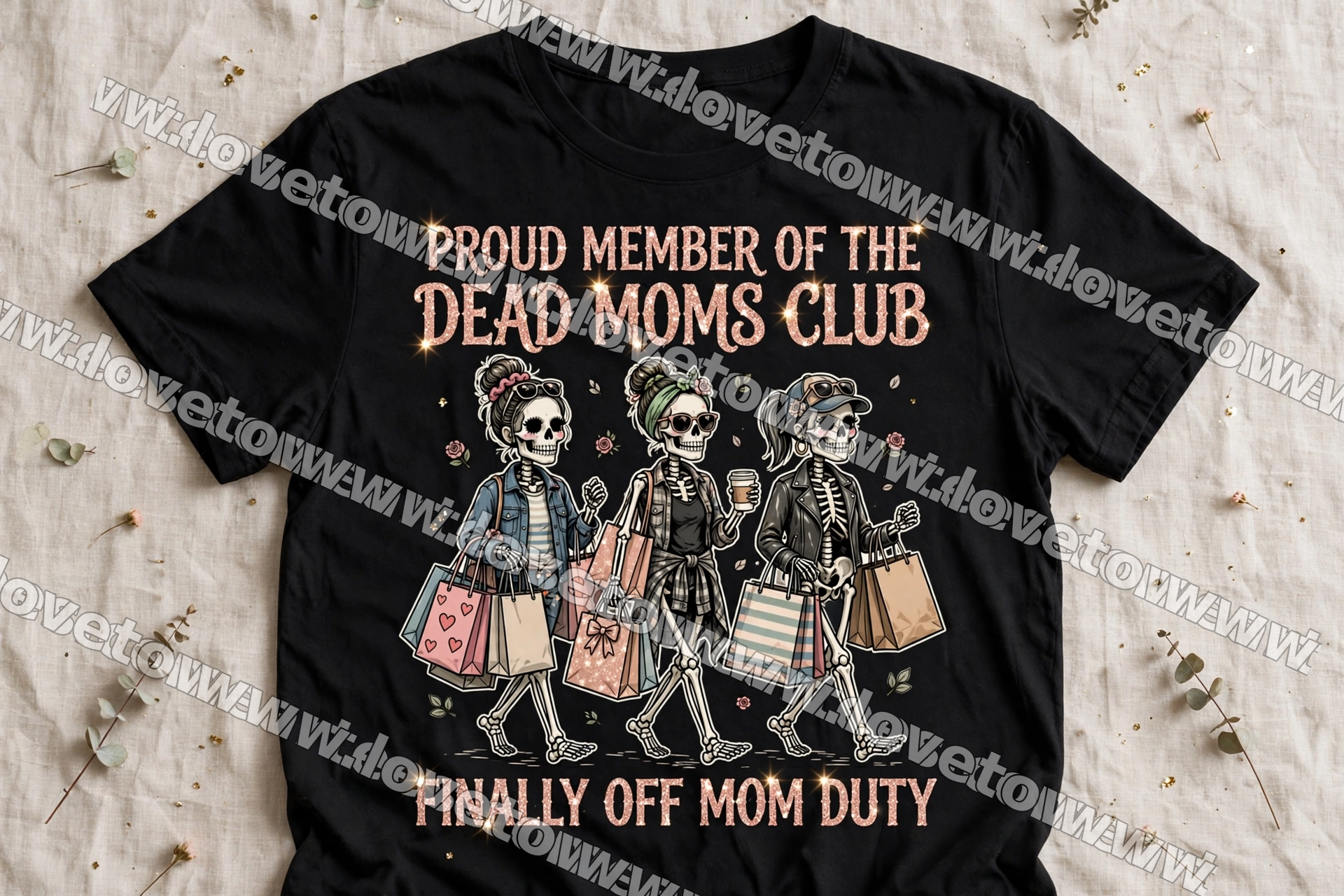 Proud Member of the Dead Moms Club – Finally Off Mom Duty Tee