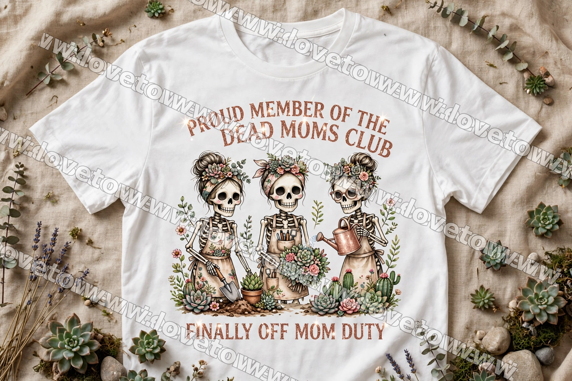 Proud Member of the Dead Moms Club – Finally Off Duty Garden Tee