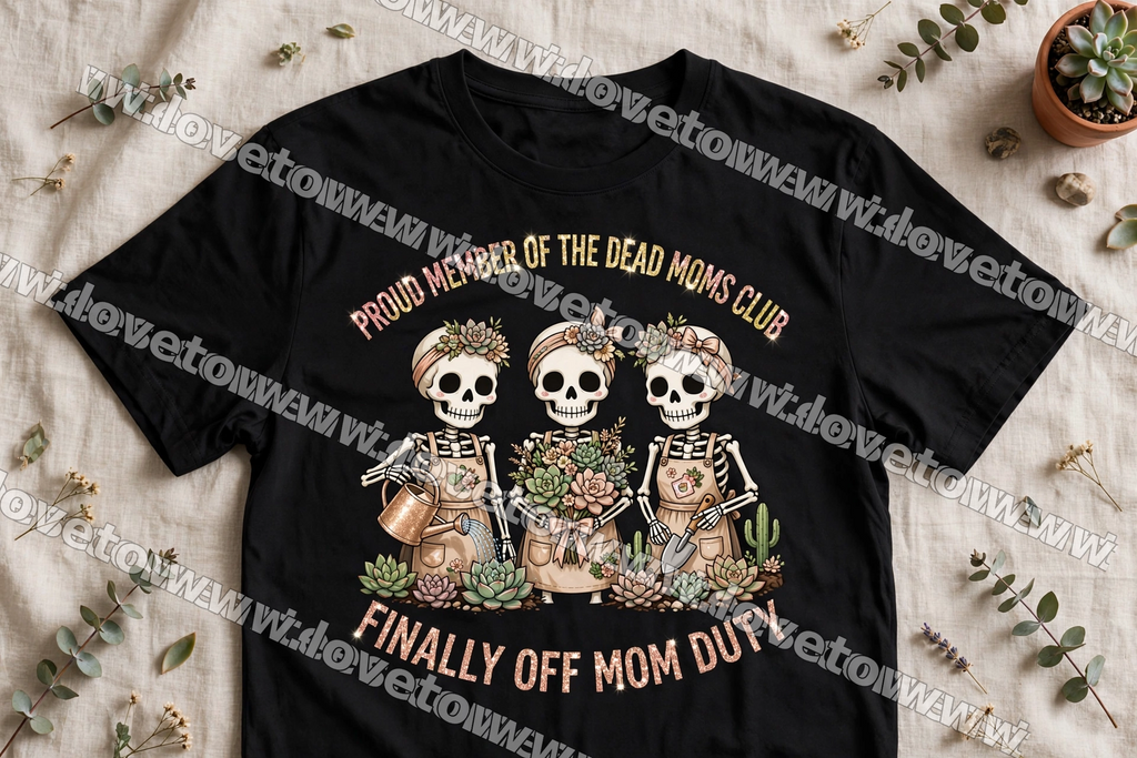 Proud Member of the Dead Moms Club – Finally Off Duty Garden Tee