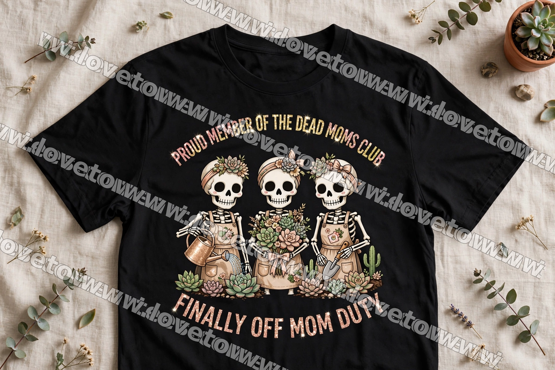 Proud Member of the Dead Moms Club – Finally Off Duty Garden Tee