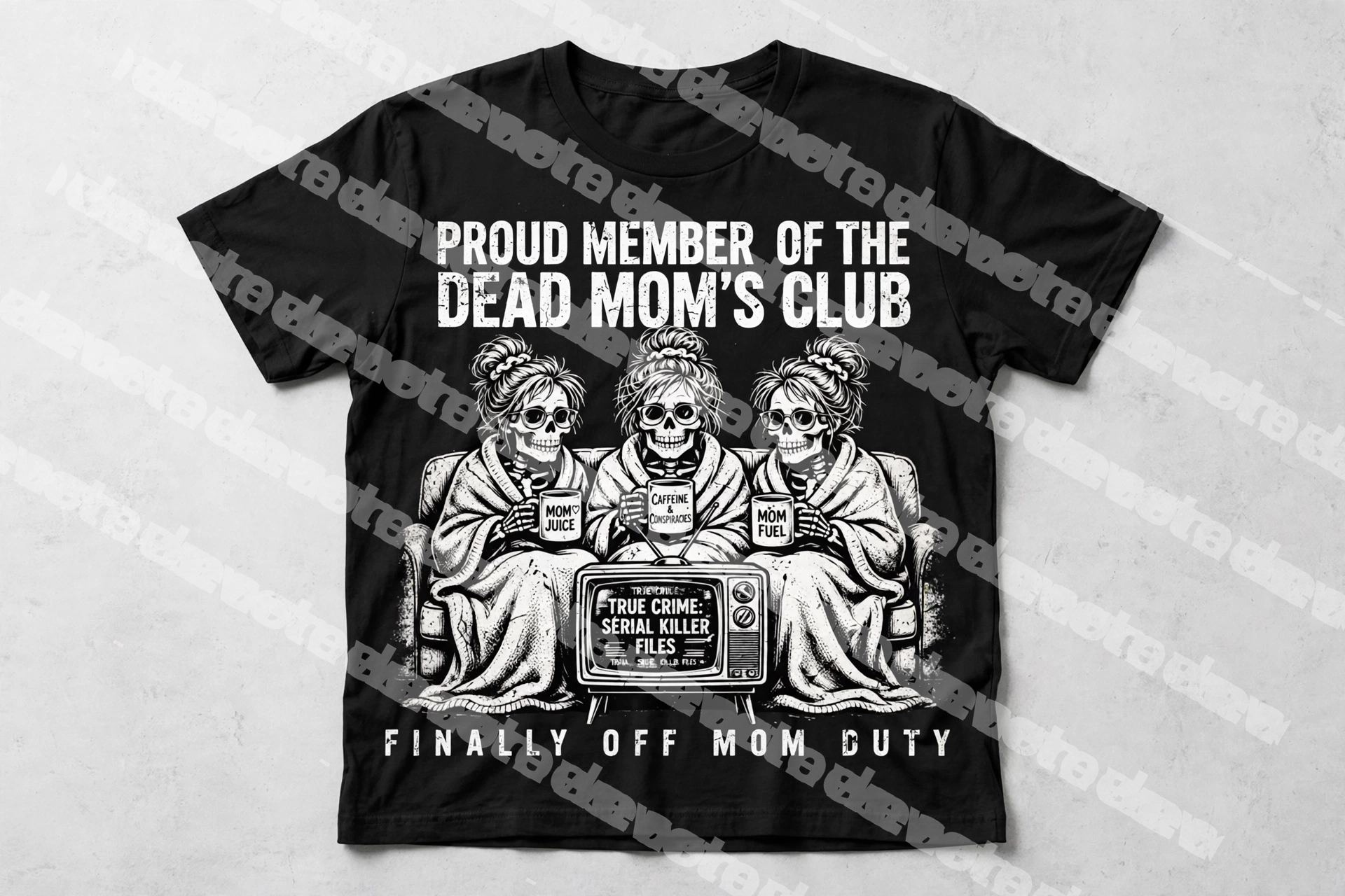Mom Skeleton Trio - Black