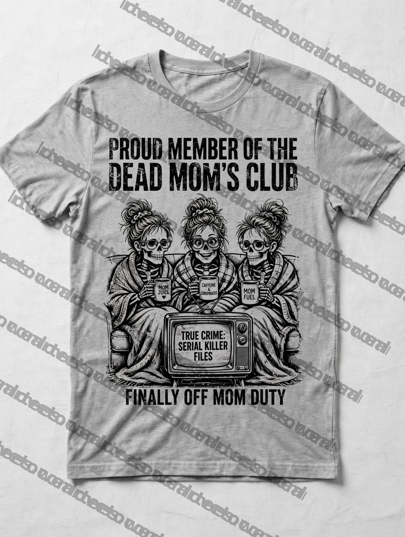 Mom Skeleton Trio - Gray