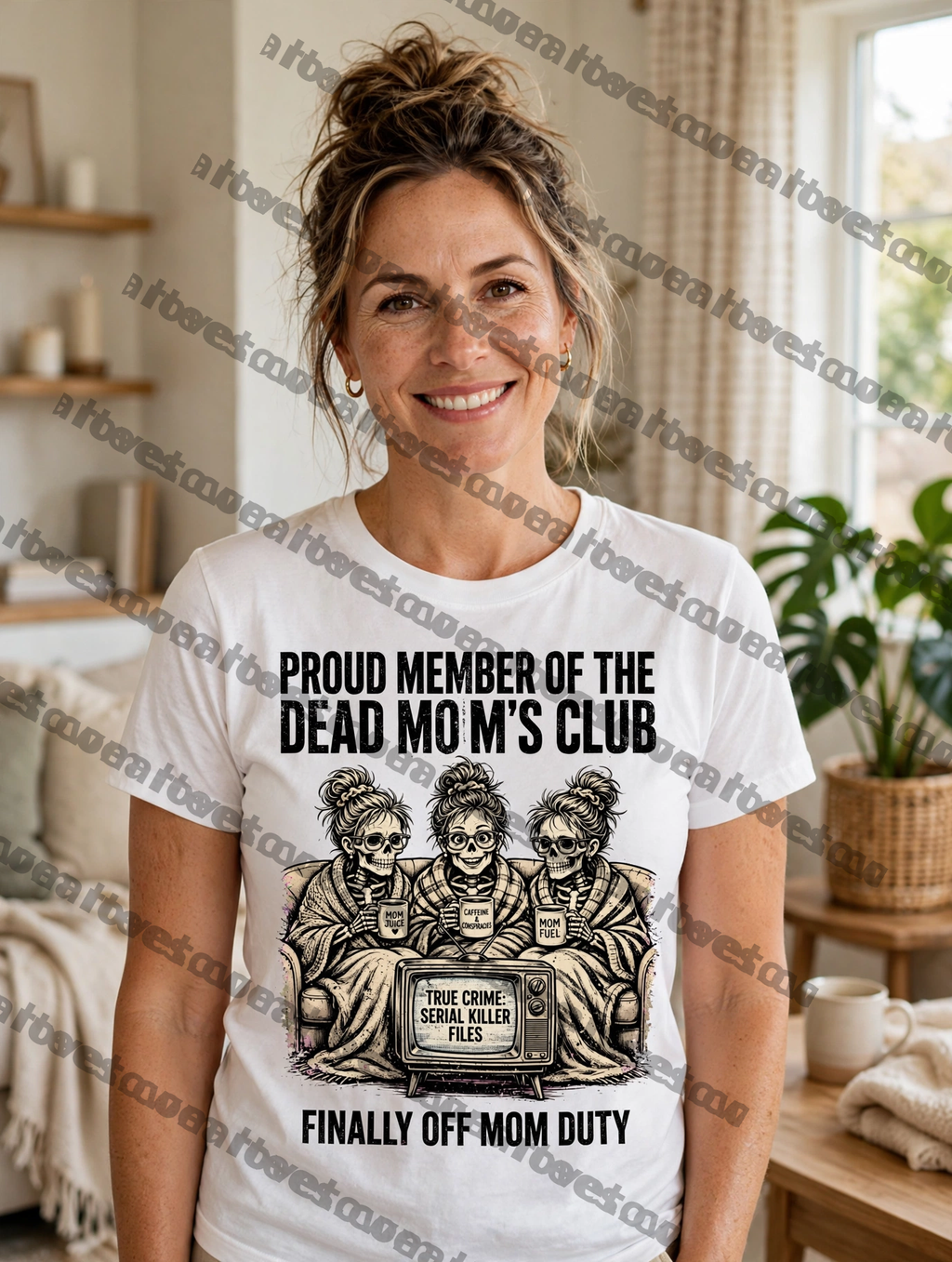 Mom Skeleton Trio - White
