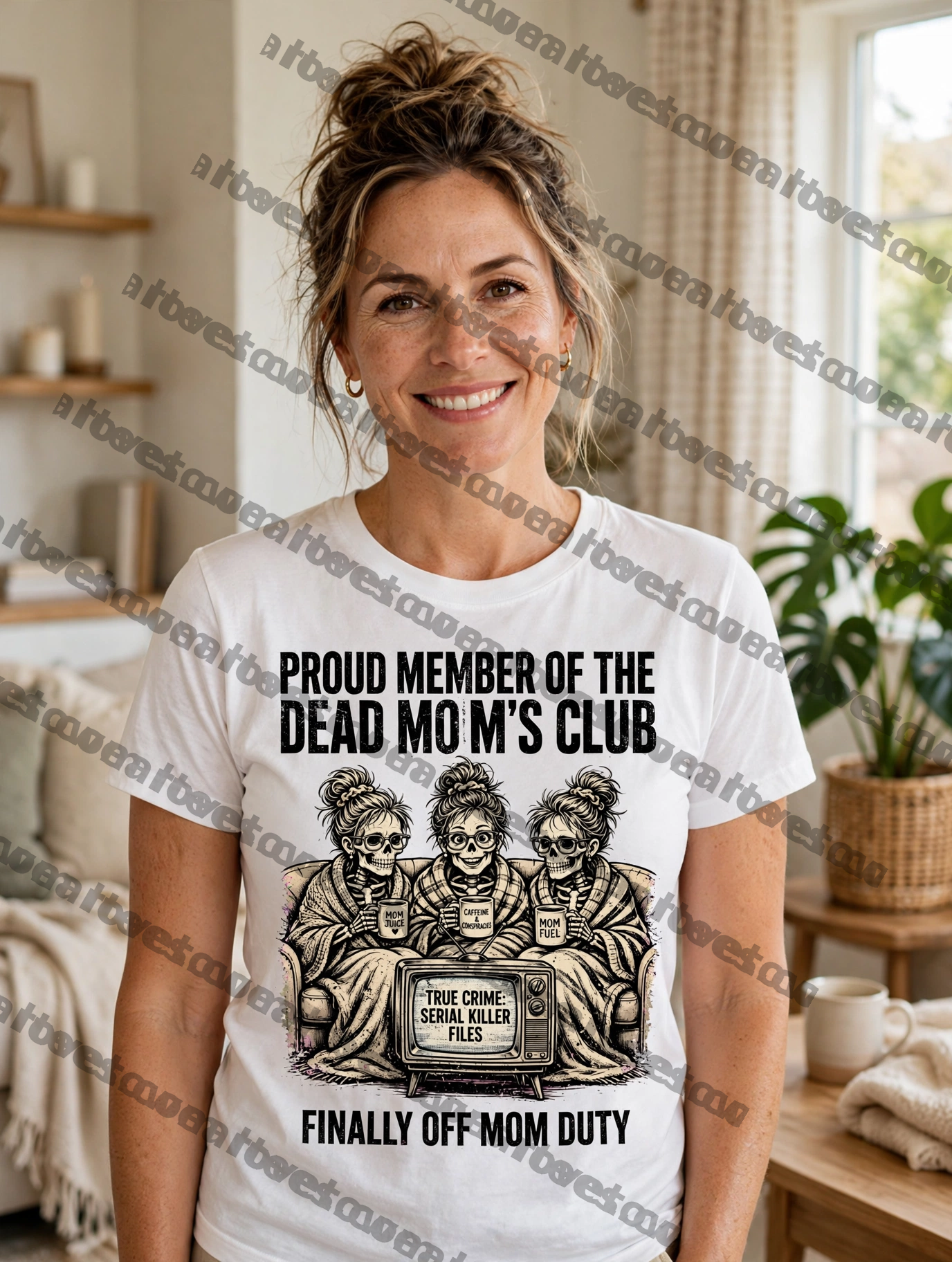 Mom Skeleton Trio - White