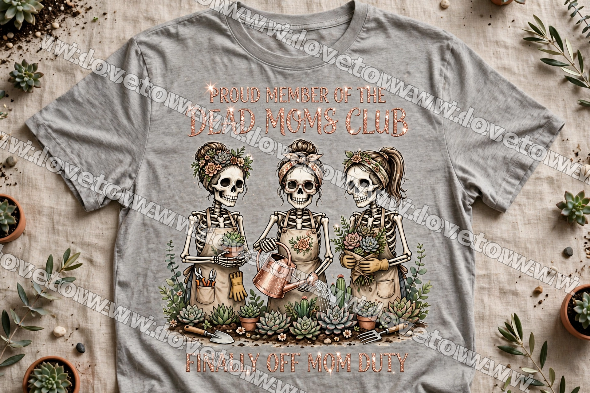 Proud Member of the Dead Moms Club – Finally Off Duty Garden Tee